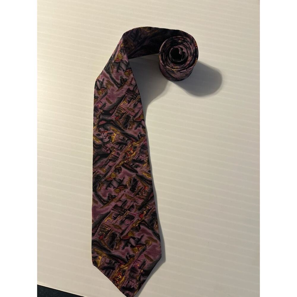 Molecular Expressions Collection Scotch Microscopic Silk Tie 55.5” L